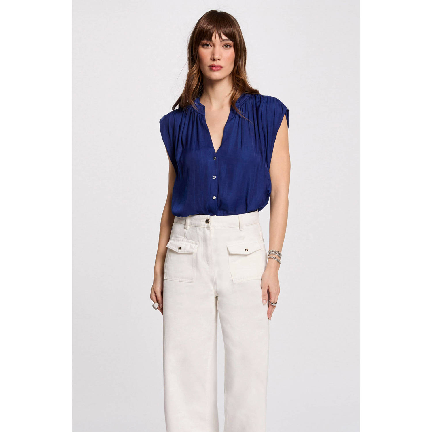 Morgan blouse blauw