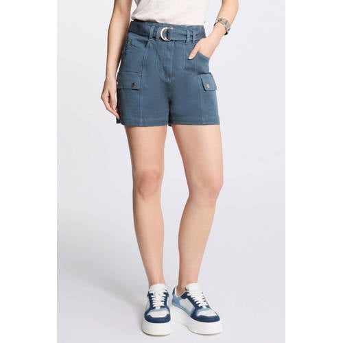 Morgan straight regular waist cargo short petrol afbeelding