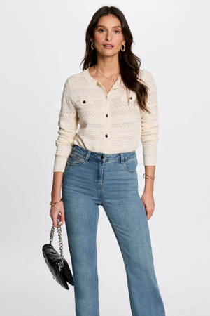 gebreid vest ecru