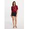 Morgan gebreid vest donkerrood