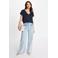 Morgan top blauw met lurex