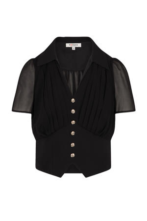 blousetop zwart
