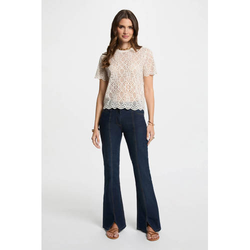 Morgan bootcut jeans dark blue denim afbeelding