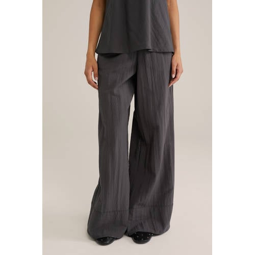 WE Fashion high waist broek grijs afbeelding