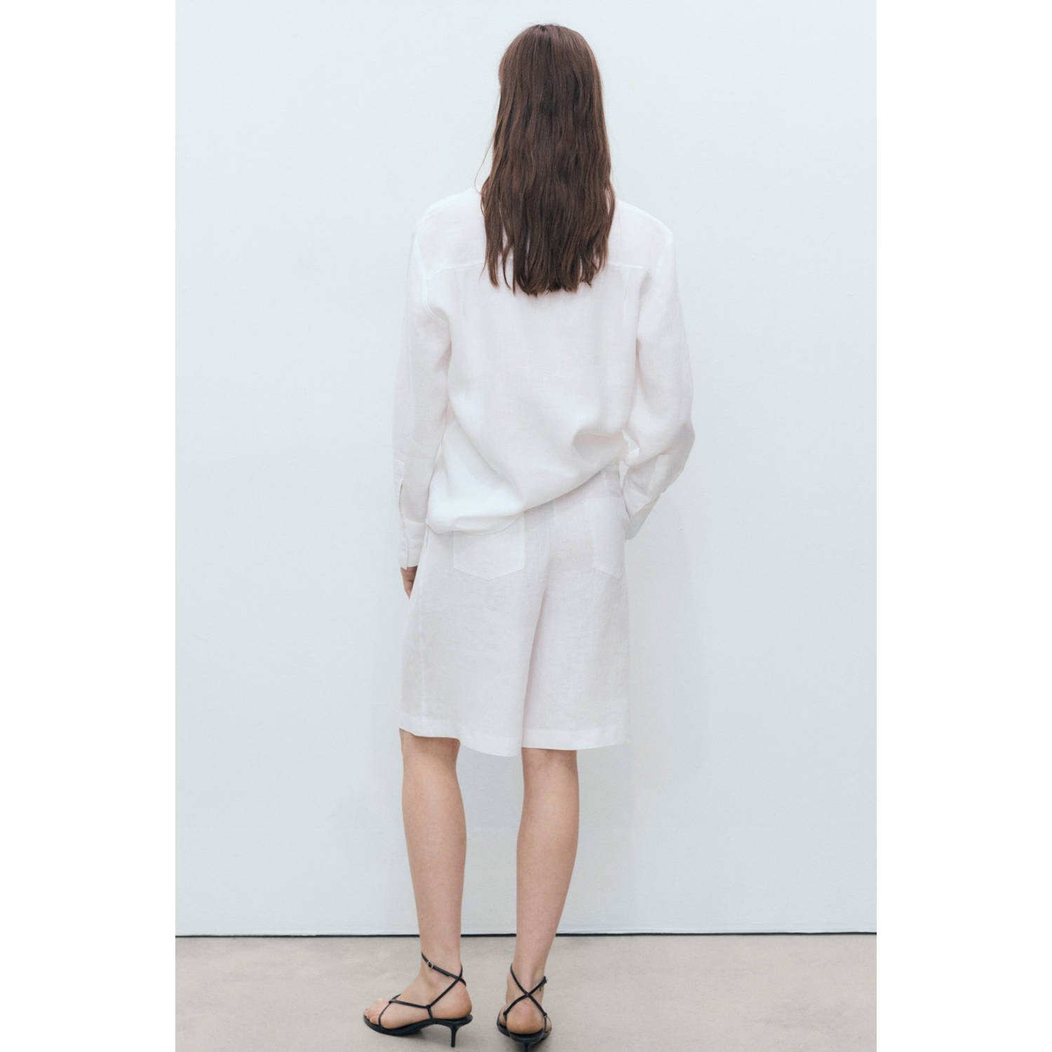 Mango linnen blouse wit