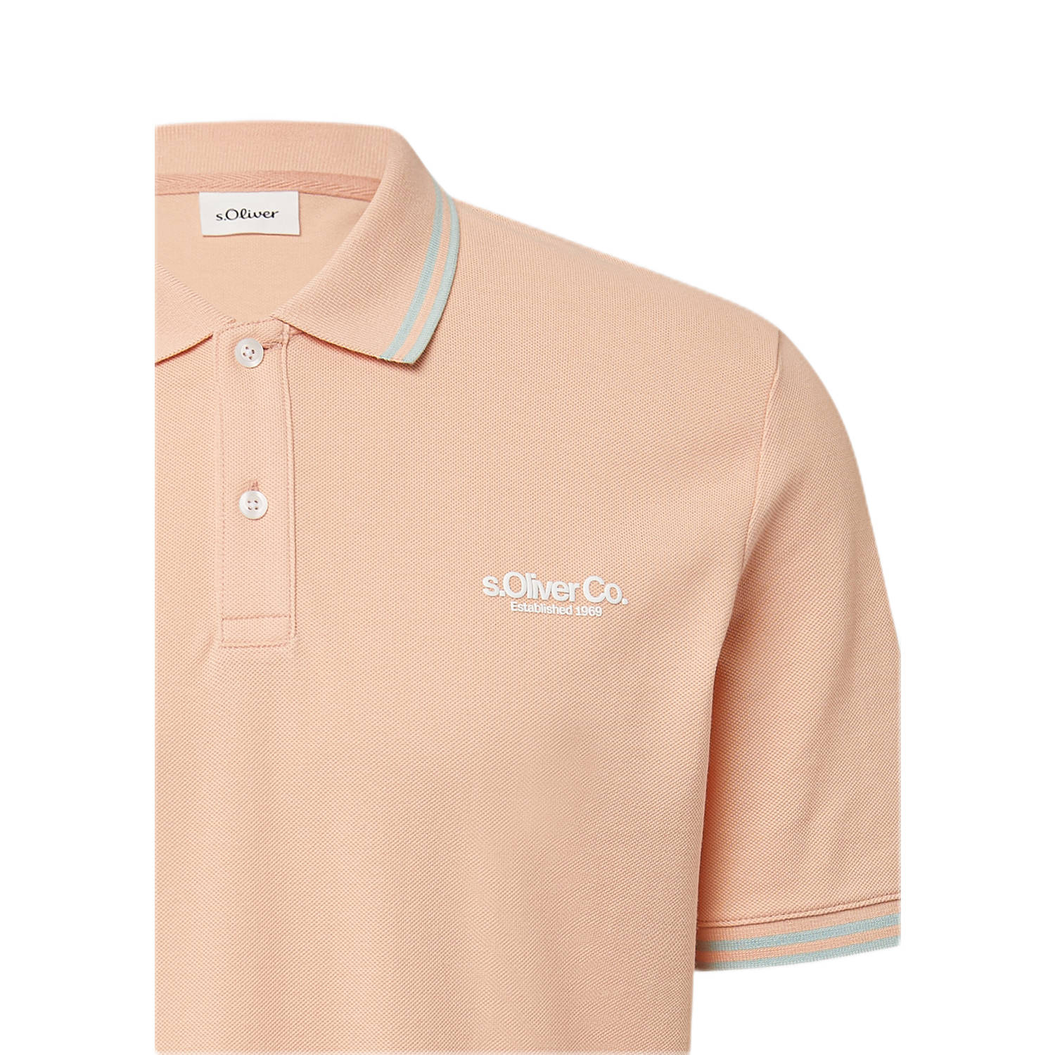 s.Oliver regular polo zalm