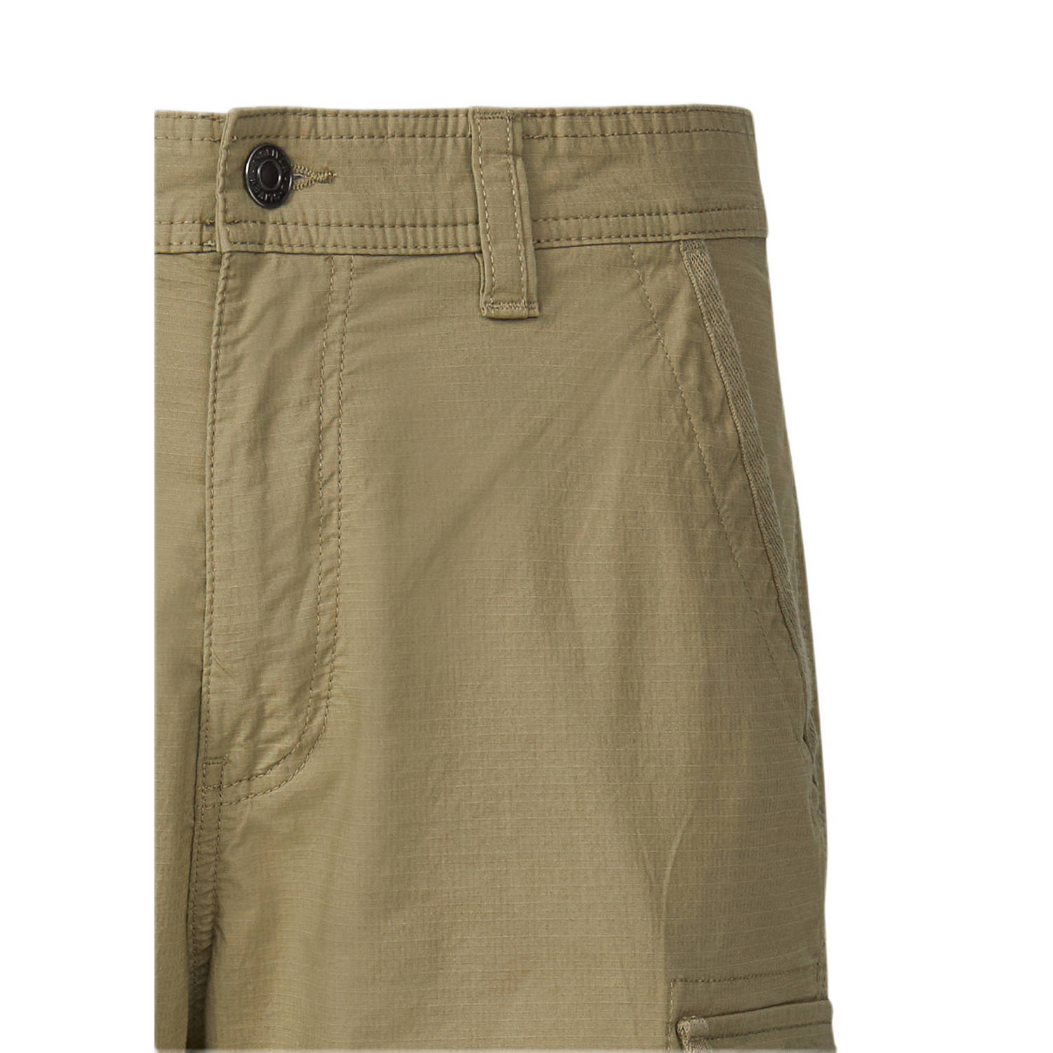s.Oliver relaxed cargo short olijfgroen