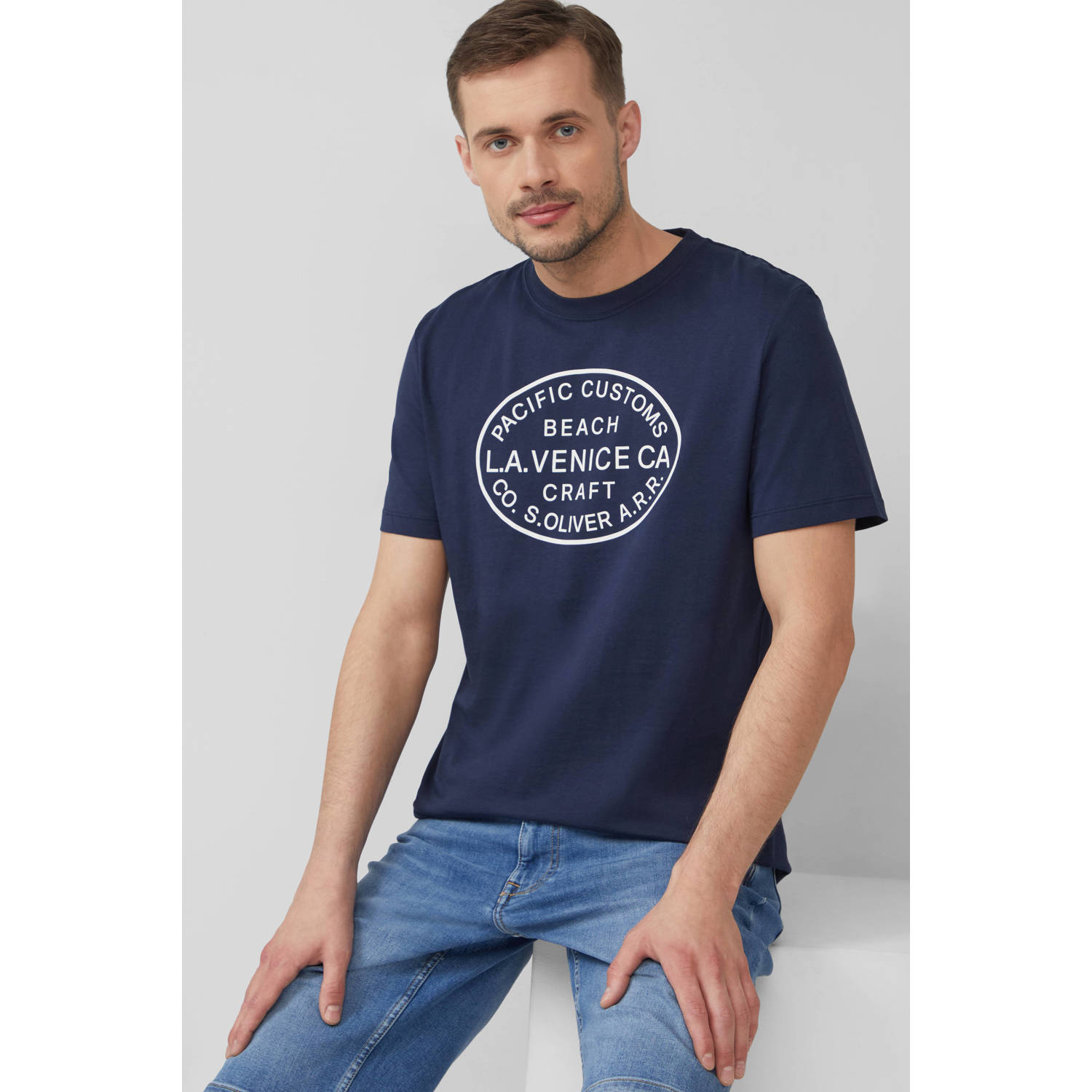S.Oliver T-shirt donkerblauw
