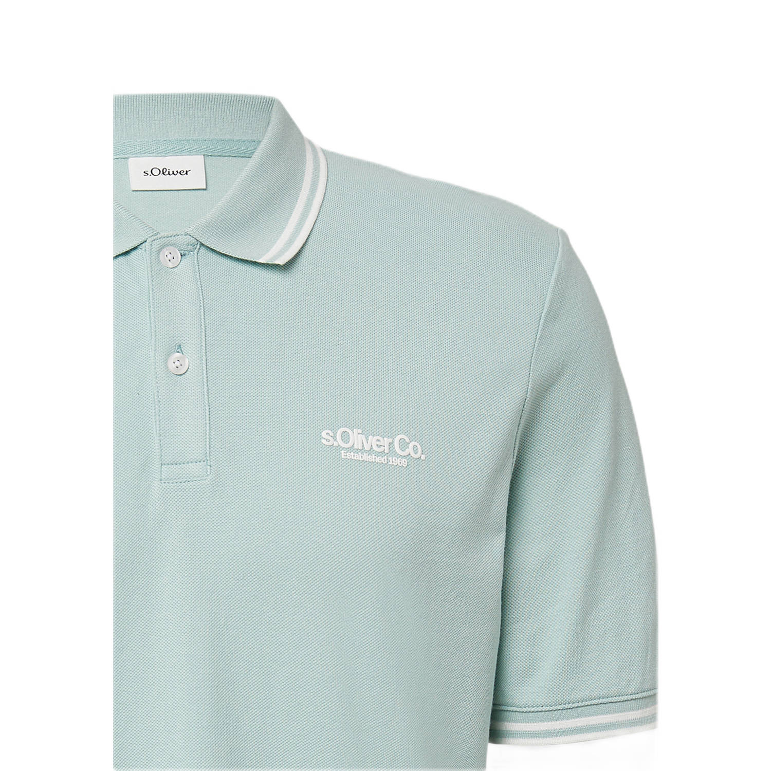 s.Oliver regular polo mintgroen