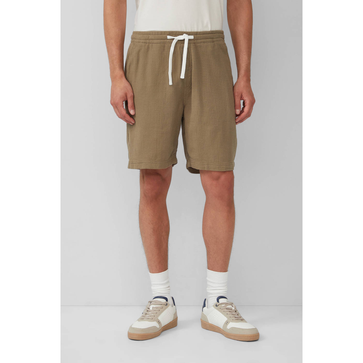 S.Oliver regular sweatshort bruin
