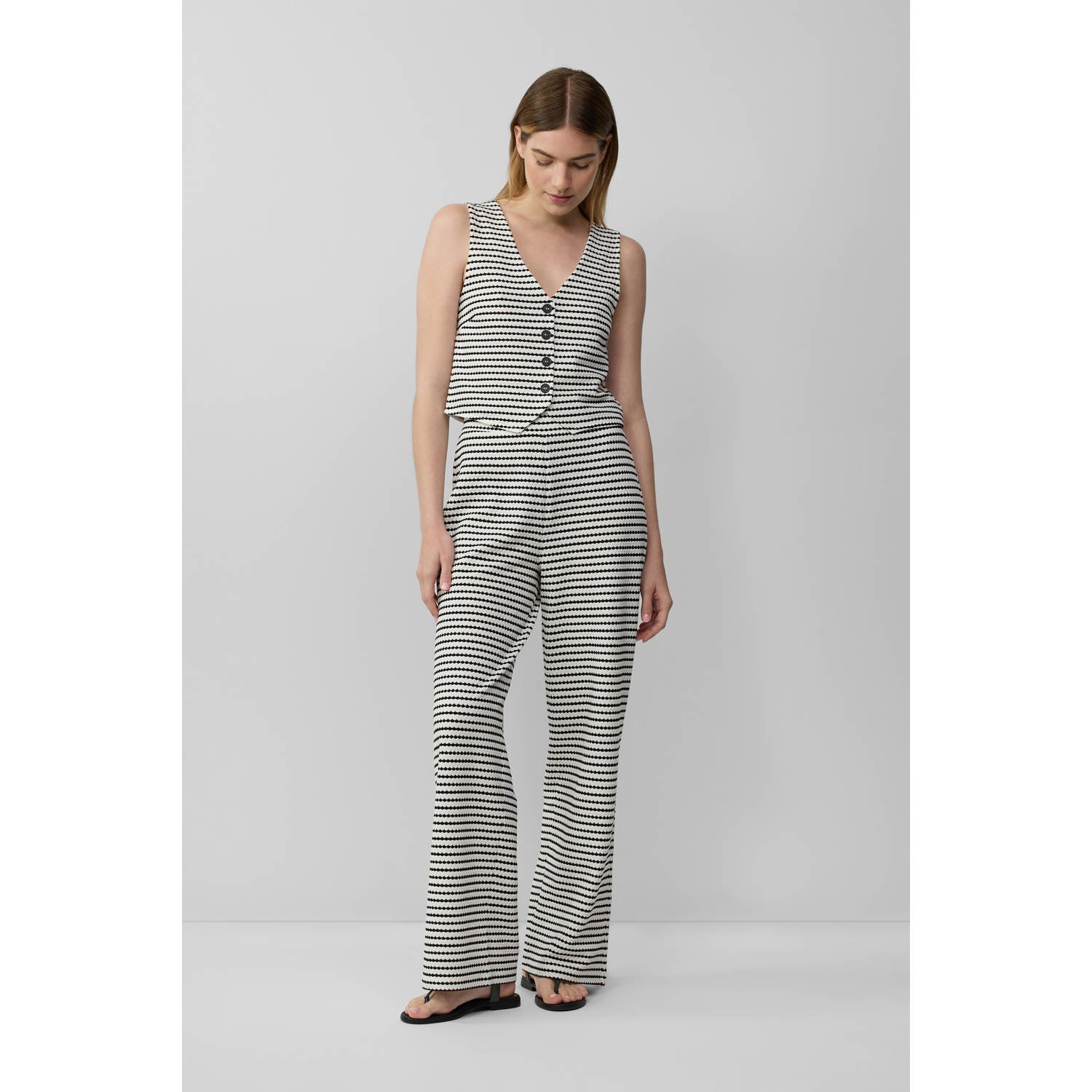 s.Oliver straight high waist legging fijn gebreid