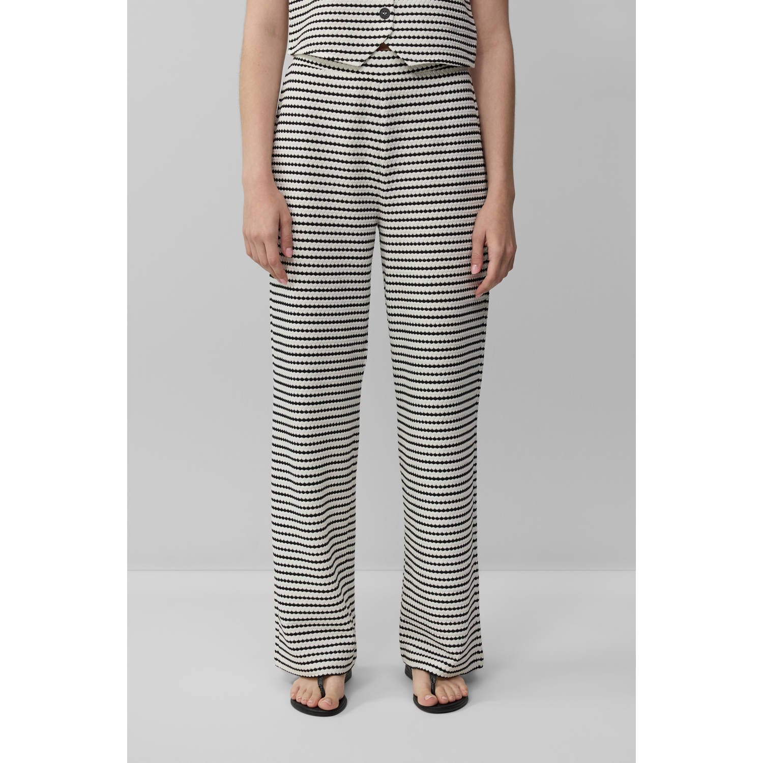 S.Oliver RED LABEL Relaxed fit stoffen broek met katoen