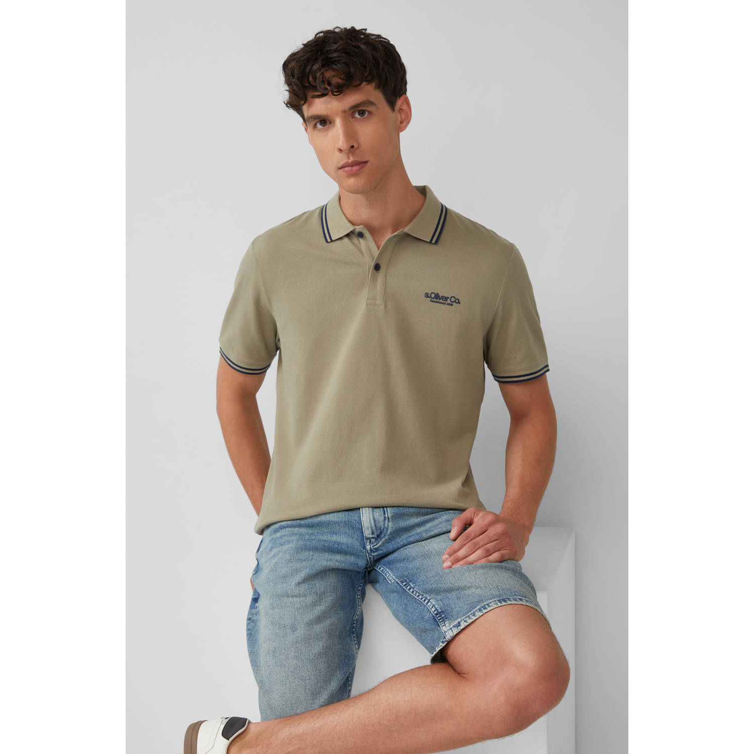 S.Oliver regular polo kaki