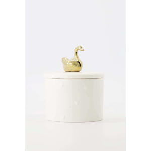 geurkaars met deksel Zwaan (9.5x7 cm)