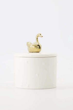 geurkaars met deksel Zwaan (9.5x7 cm)