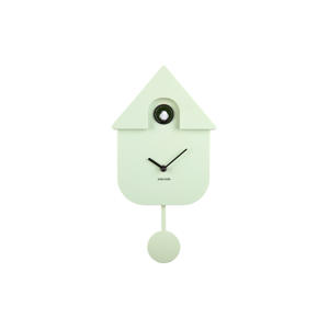 wandklok Modern Cuckoo - zachtgroen 
