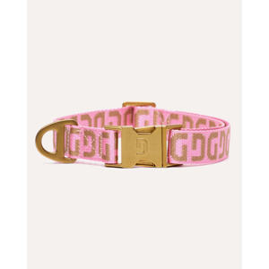 Honden halsband DG-COLLAR-PINK/MOCHA-M