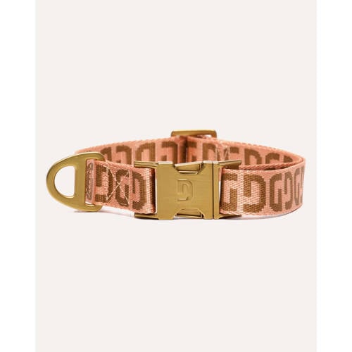 Dogguo Honden halsband DG-COLLAR-APRICOT/BROWN-M afbeelding