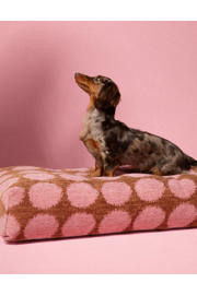 thumbnail: Dogguo Hondenkussen DOT-BED-MOCHA/PINK-L (105X65X15 cm)