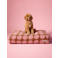 Dogguo Hondenkussen DOT-BED-MOCHA/PINK-L (105X65X15 cm)