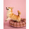 Dogguo Hondenmand rond DOT-ROUND-BED-MOCHA/PINK-S (55X20 cm)