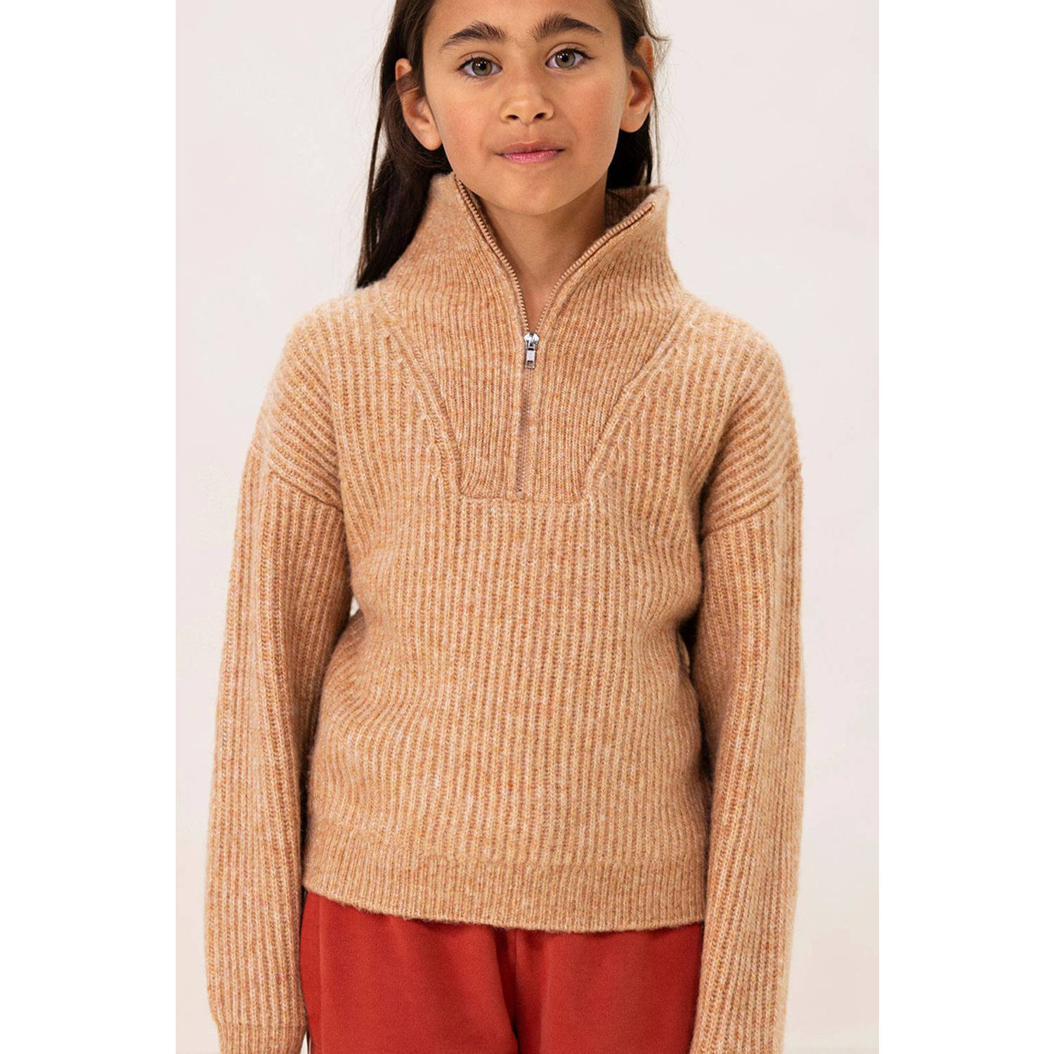 Sissy-Boy trui oranje gebreid