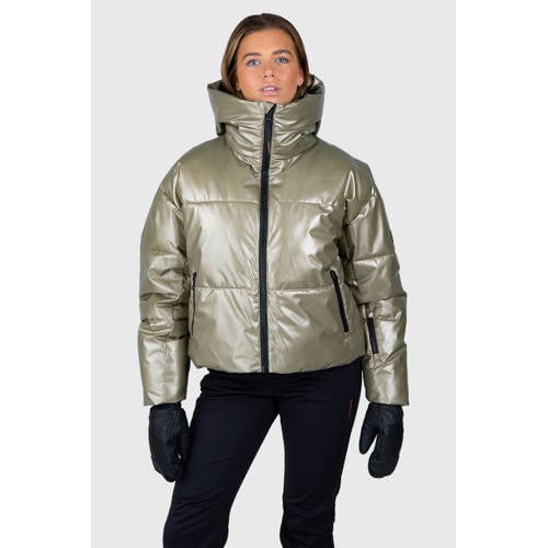 Brunotti ski-jas Fiaskia grijsgroen metallic afbeelding