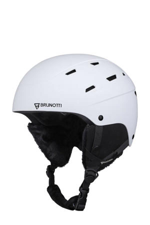 Senior skihelm Buffalo wit