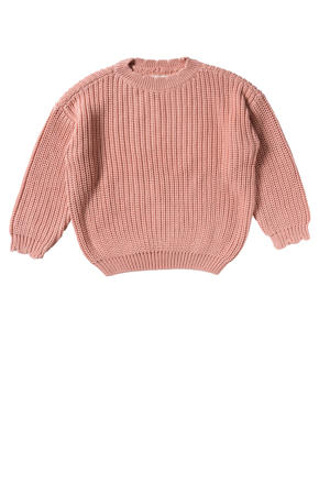 trui roze grof gebreid