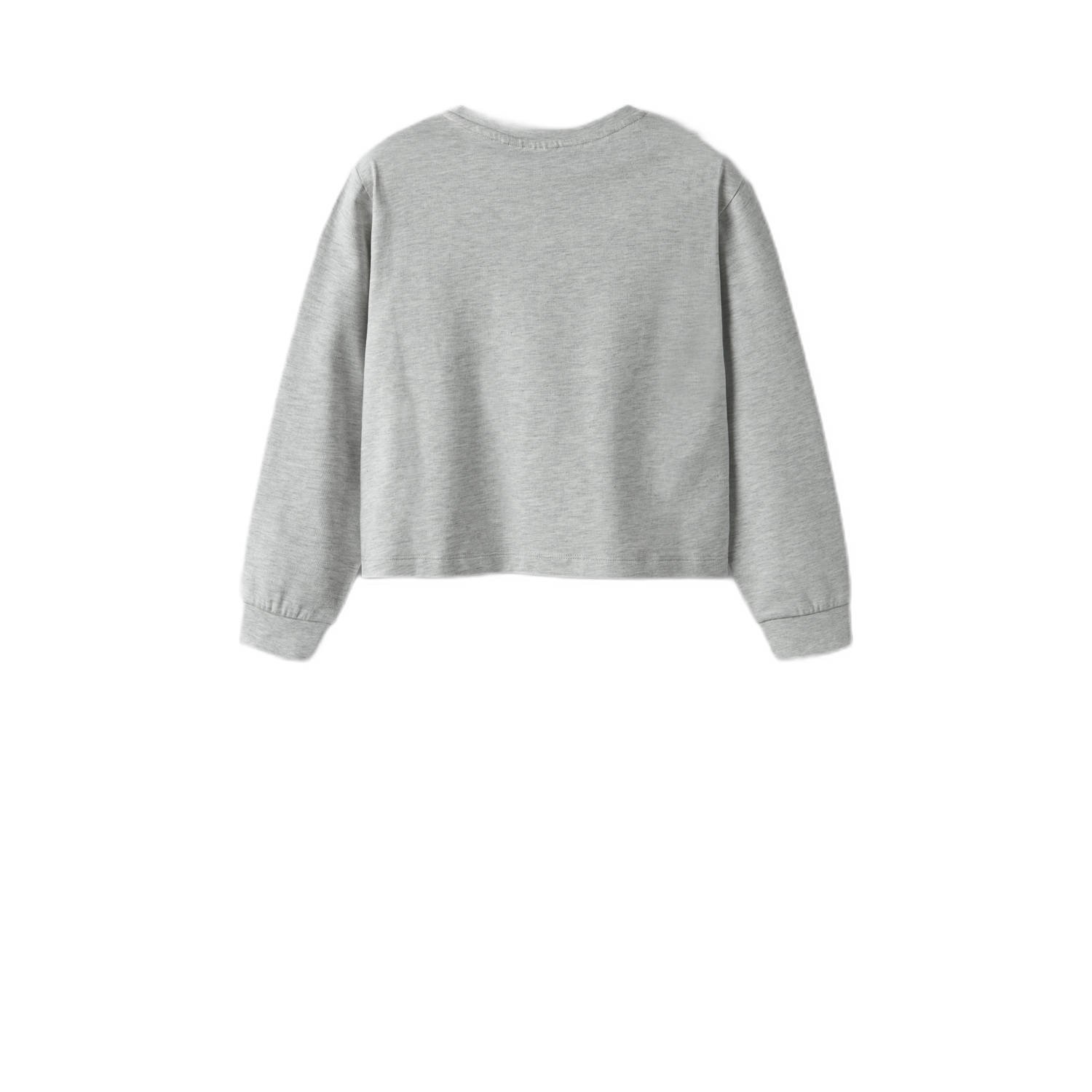 NAME IT KIDS sweater grijs melange