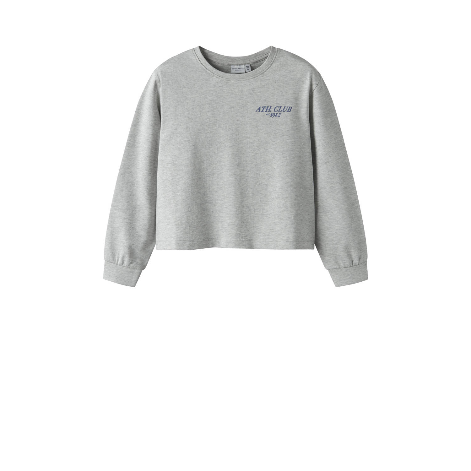 NAME IT KIDS sweater grijs melange