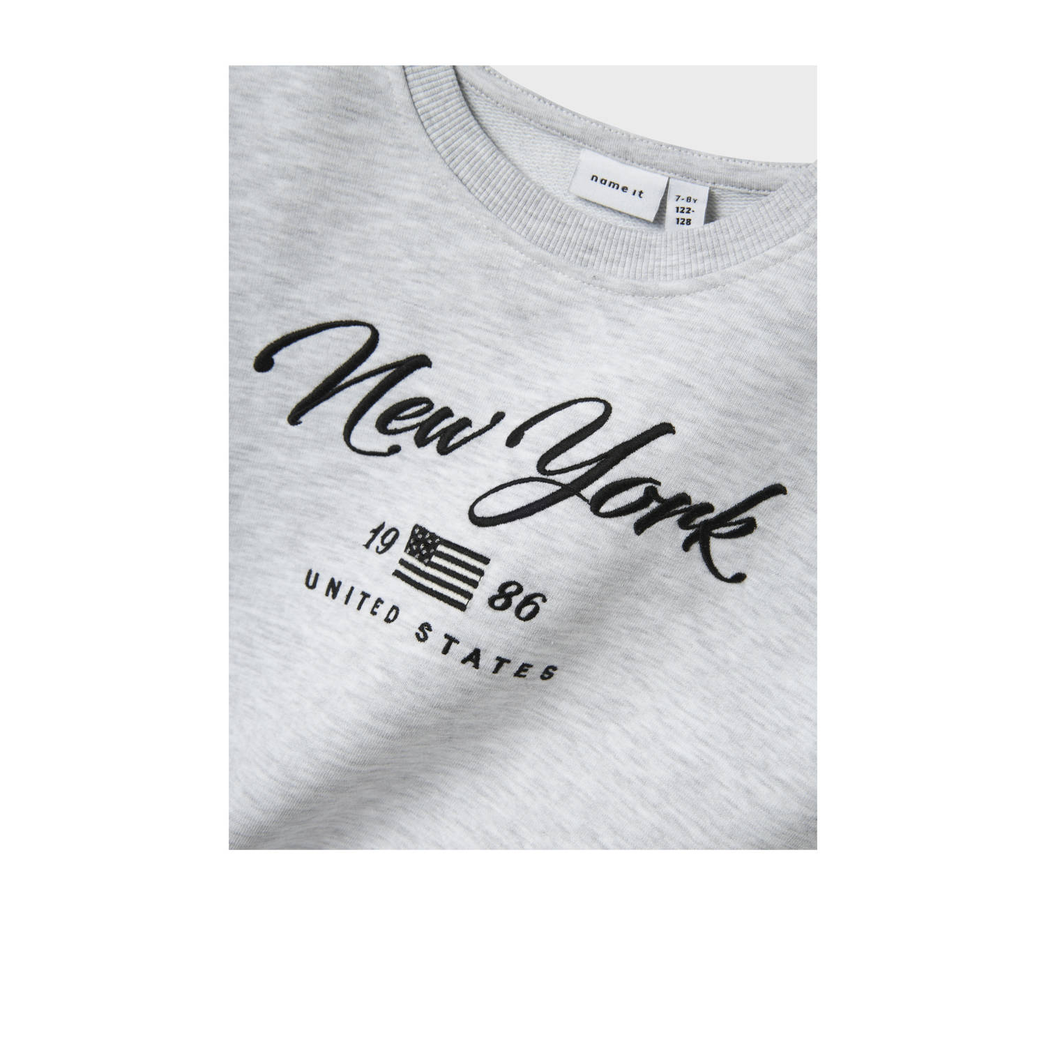 NAME IT KIDS sweater grijs melange