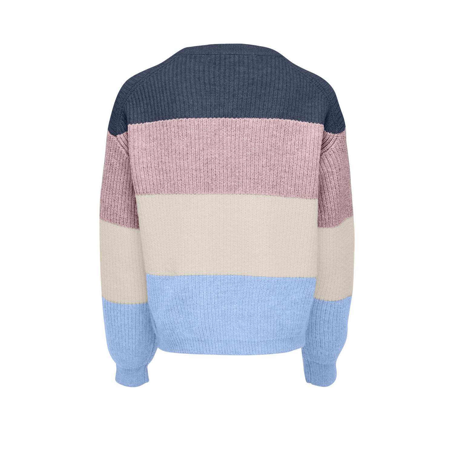 ONLY KIDS GIRL trui gebreid blauw roze ecru