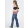 KIDS ONLY trui gebreid donkerrood/roze/ecru
