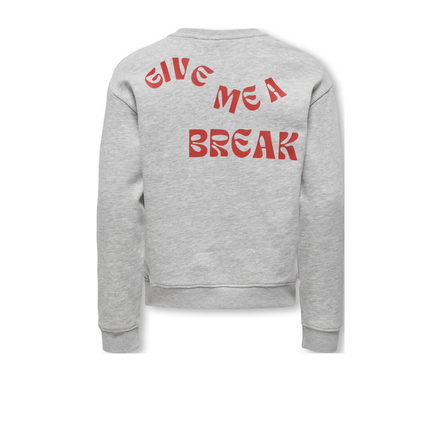 ONLY KIDS GIRL sweater grijs melange