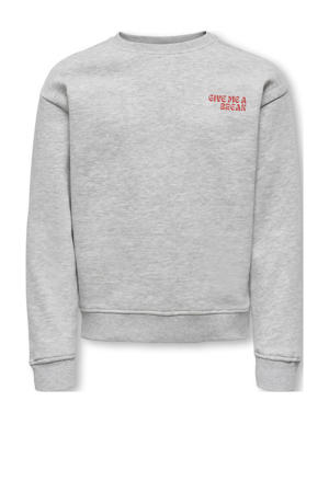 sweater grijs melange