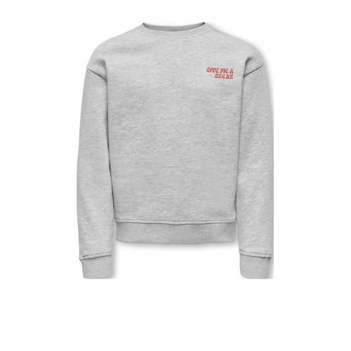 KIDS ONLY GIRL sweater grijs melange afbeelding