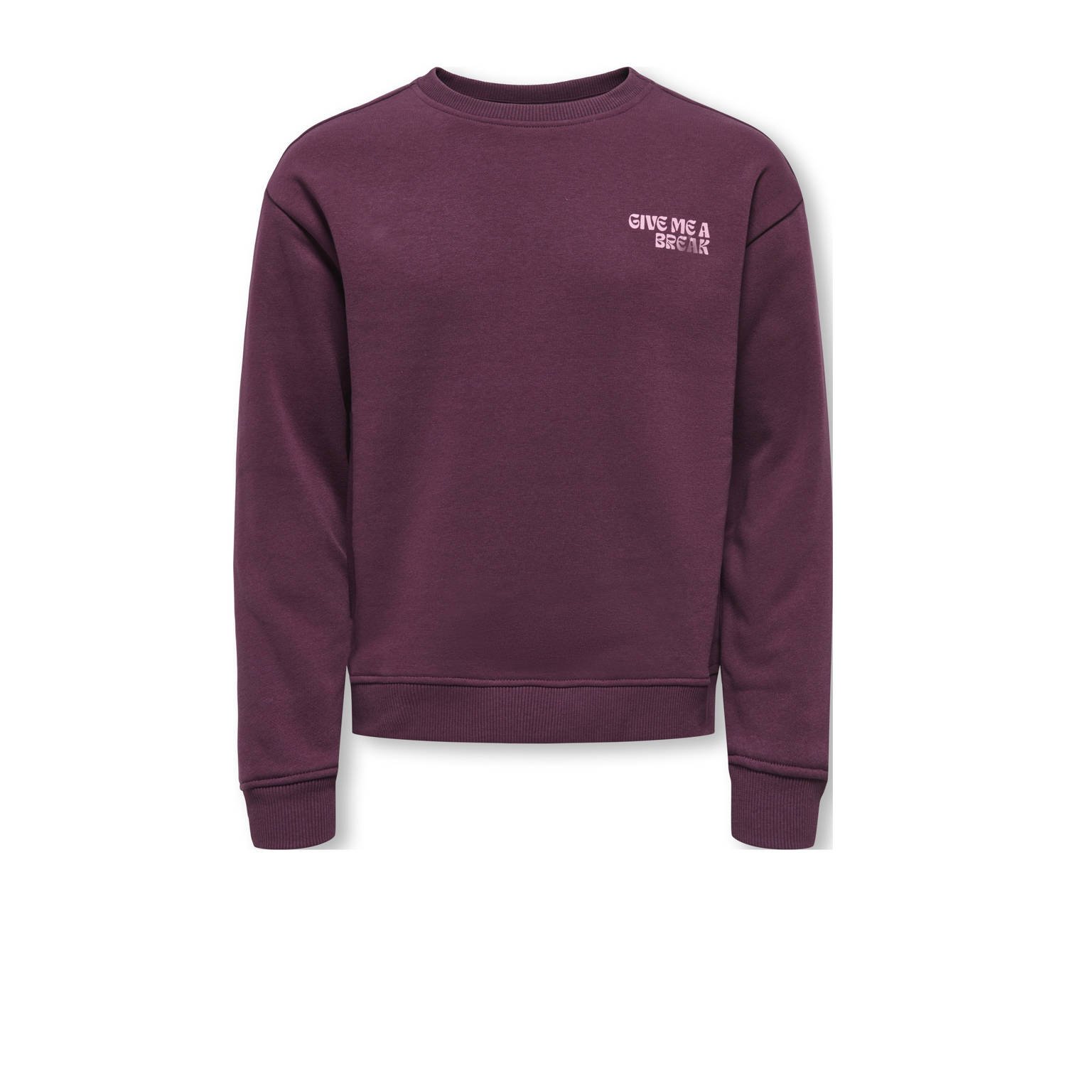 ONLY KIDS sweater donkerrood