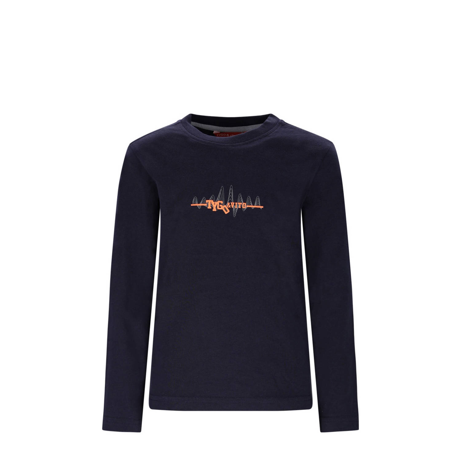 TYGO & vito longsleeve donkerblauw