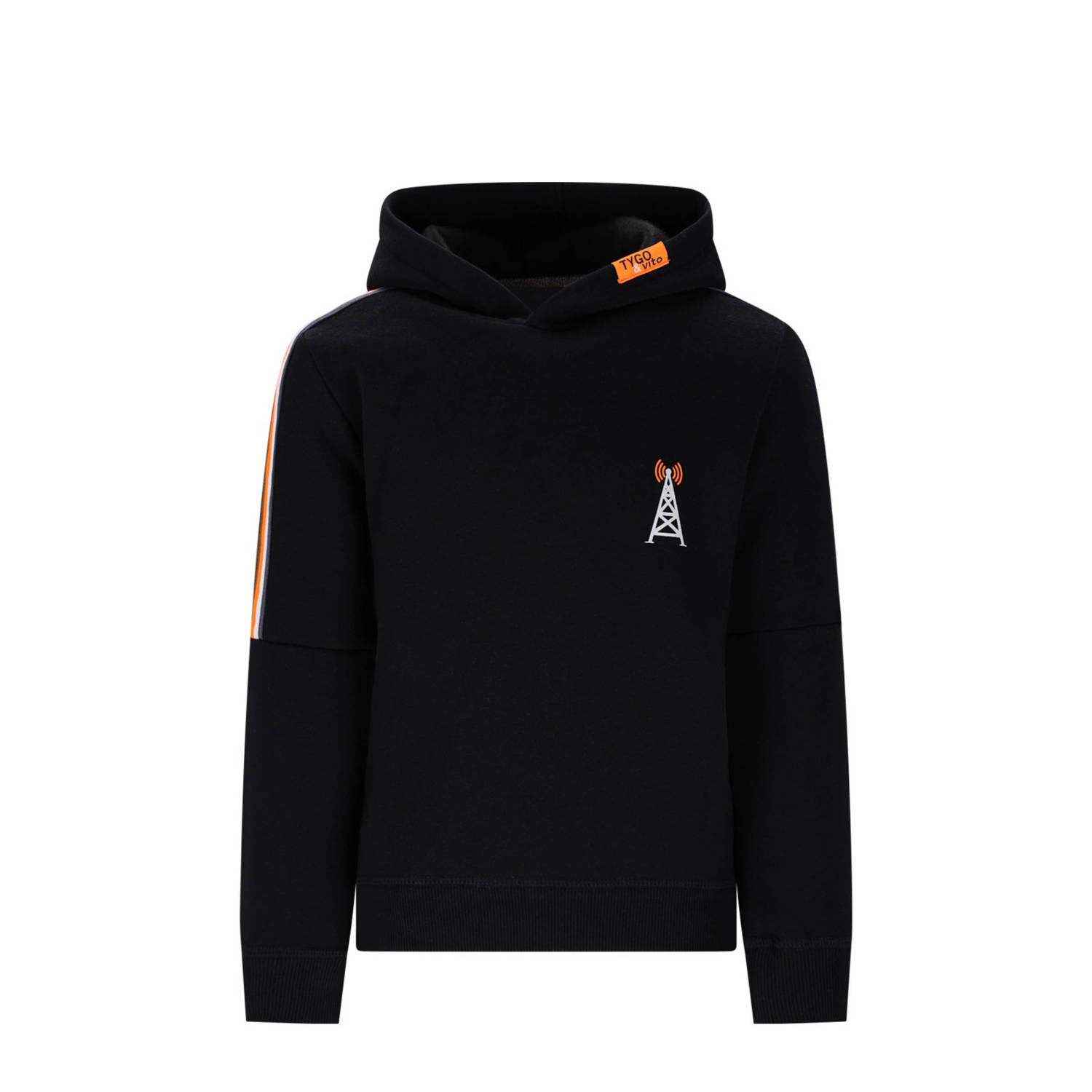 TYGO & vito hoodie zwart