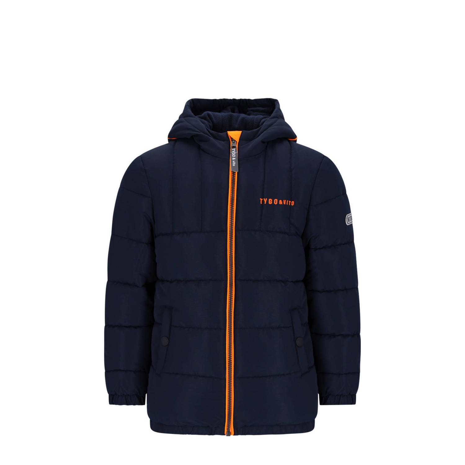 TYGO & vito gewatteerde jas donkerblauw