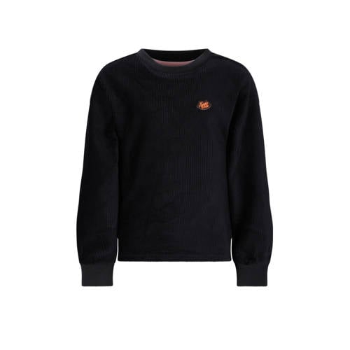 TYGO & vito fluwelen blousetop zwart afbeelding