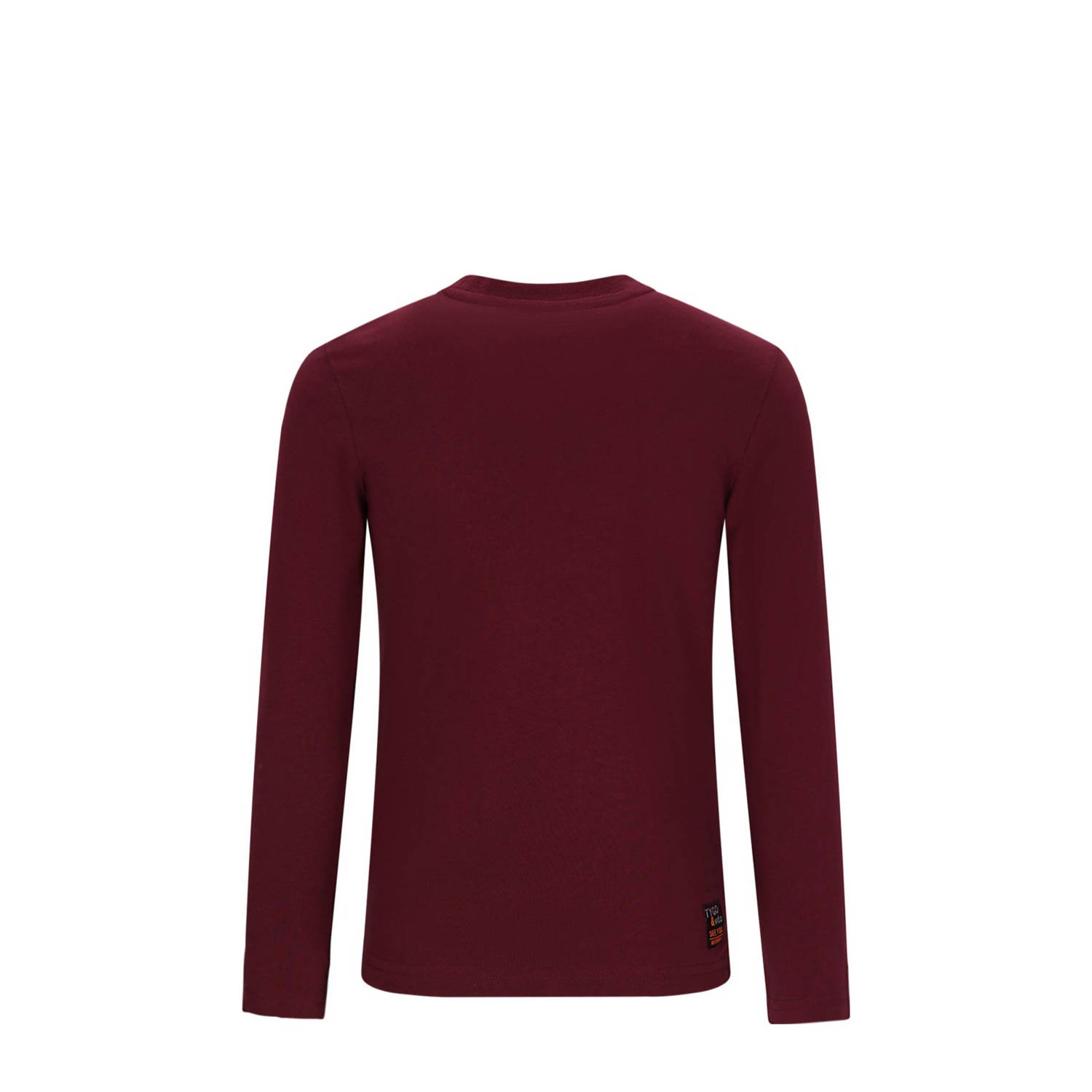 TYGO & vito longsleeve donkerrood