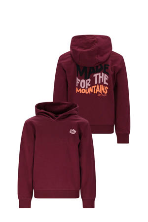 hoodie donkerrood