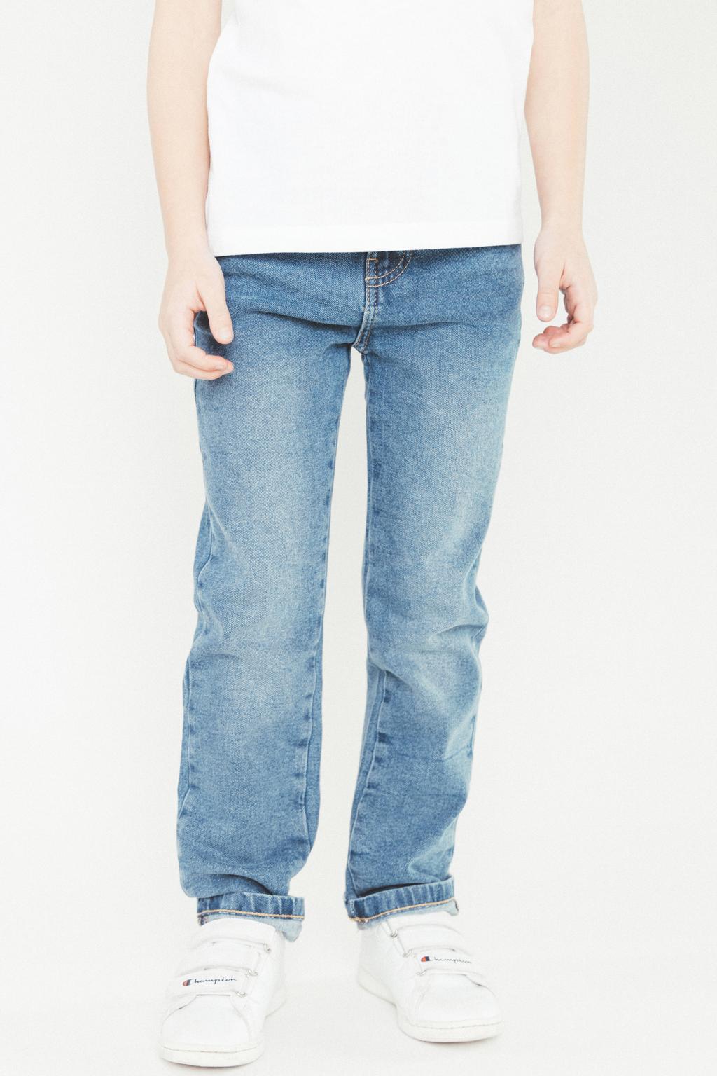 Medium blue denim jongens TYGO & vito regular waist regular fit jeans van denim met effen