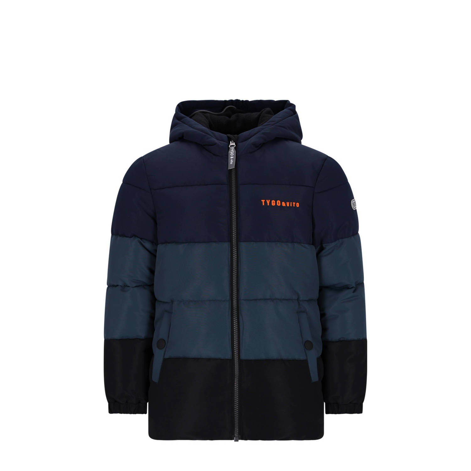 TYGO & vito gewatteerde jas winter donkerblauw