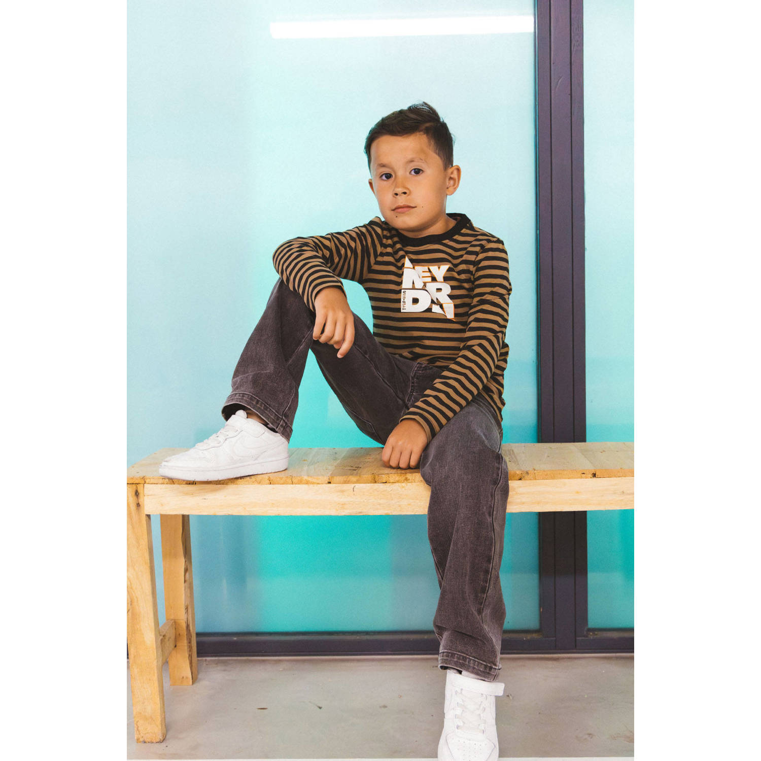 TYGO & vito longsleeve bruin