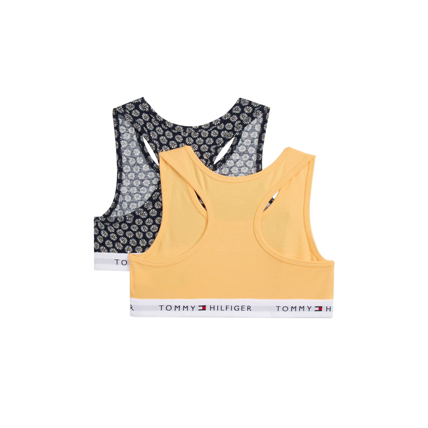 Tommy Hilfiger bh top set van 2 geel zwart