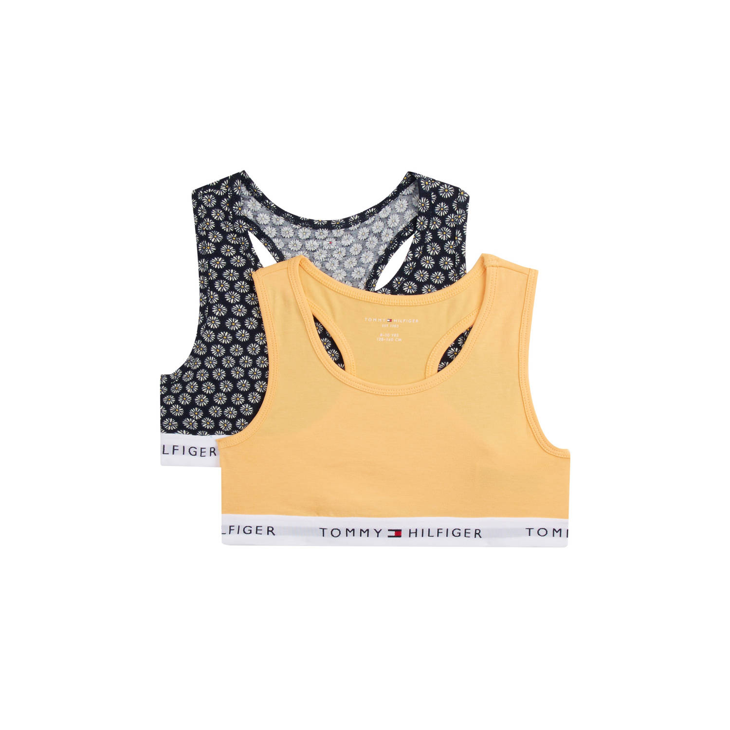 Tommy Hilfiger bh top set van 2 geel zwart