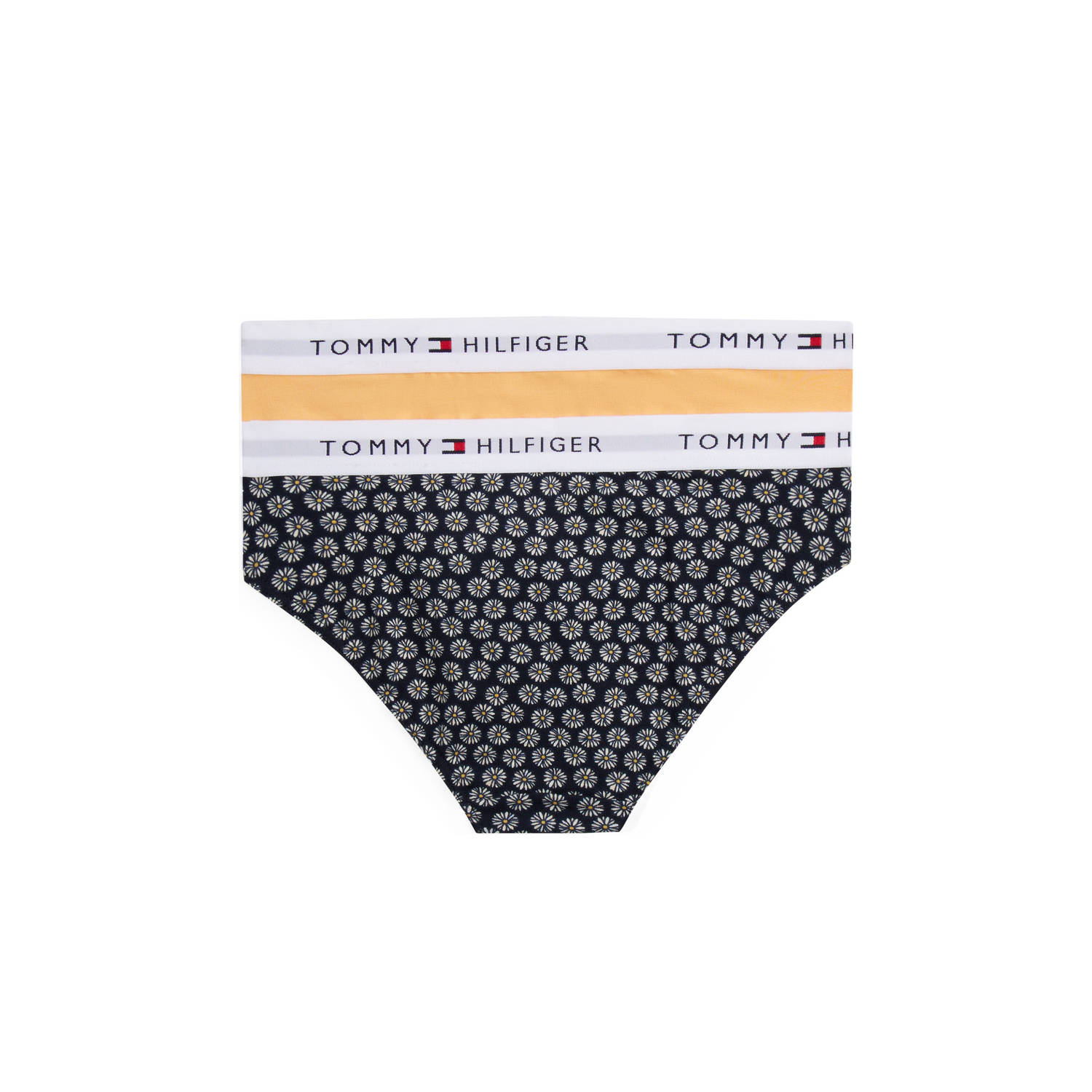 Tommy Hilfiger slip (set van 2) geel zwart wit